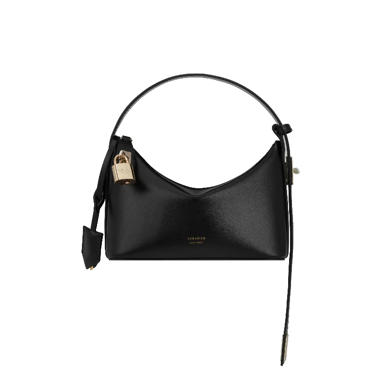 Mini Gold Black Hobo Bag