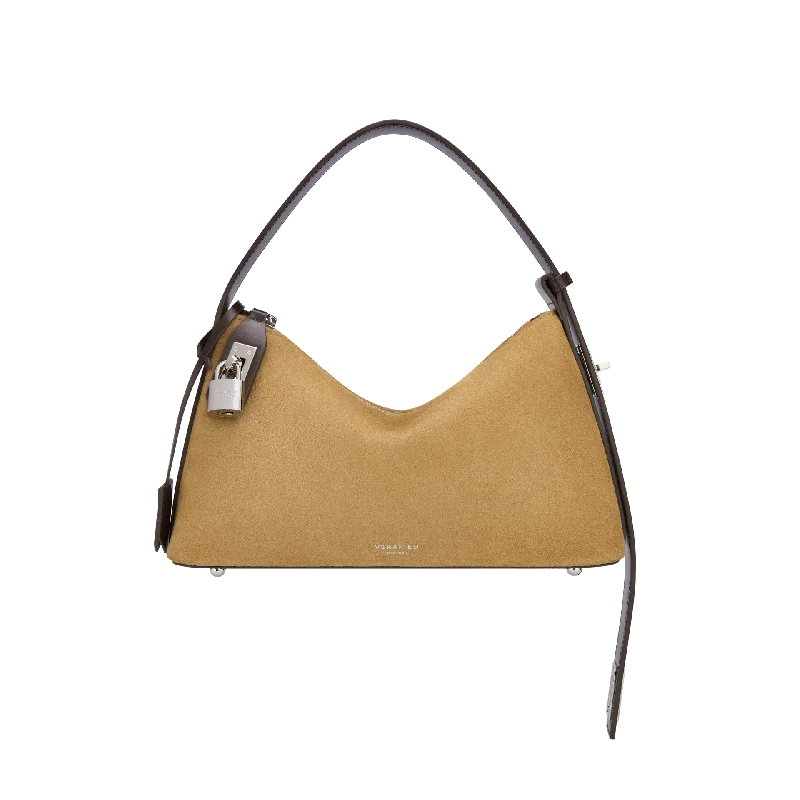 Silver Suede Hobo Bag(Pre-Order Only. Will Ship Early Dec.)