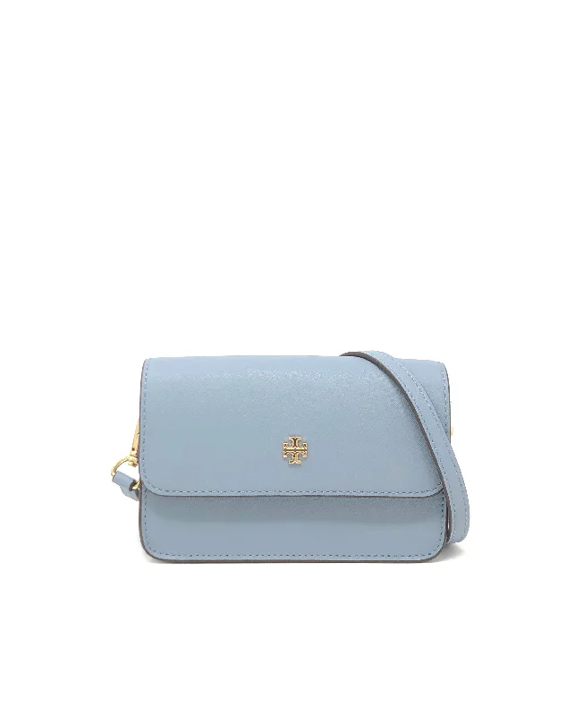 Tory Burch Blue Cloud Emerson Mini Convertible Crossbody