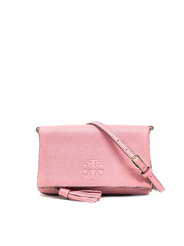 Tory Burch Pink Magnolia Thea Mini Foldover Crossbody