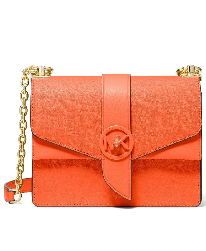 Michael Kors Women's Clementine Greenwich Small Leather Convertible Crossbody