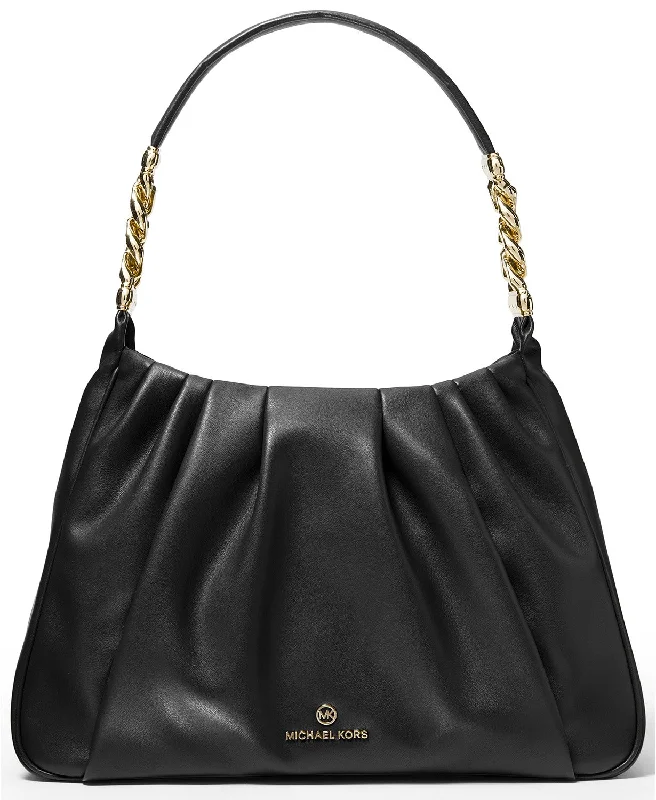 Michael Kors Women's Black Hannah Medium Shoulder Bag