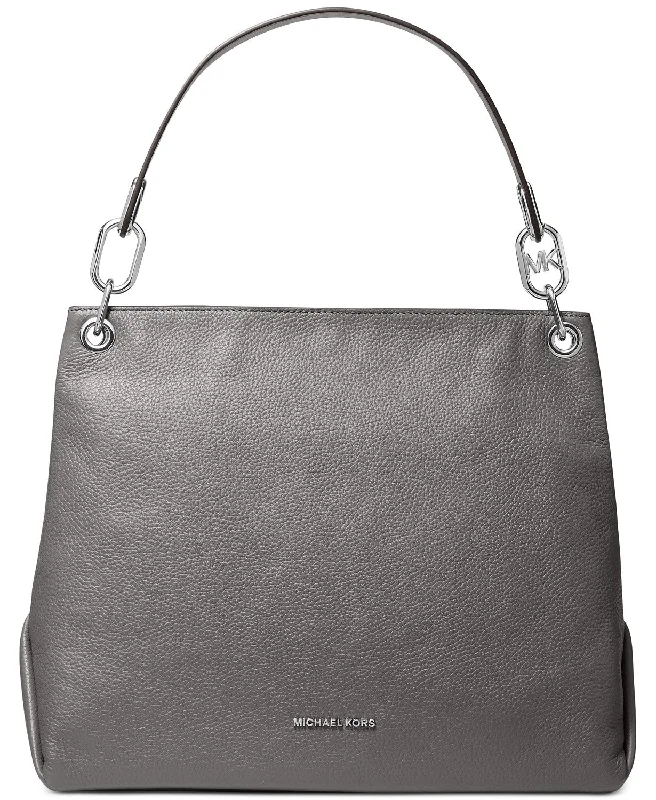 Michael Kors Women's Heather Grey Trish Large Hobo Shoulder Bag