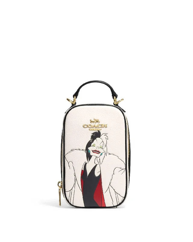 Coach Disney X Coach Eva Phone Crossbody With Cruella Motif