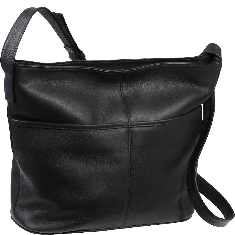 Le Donne Leather Two Slip Pocket Shoulder Bag