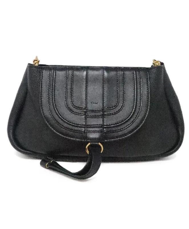 Chloe Black Leather Shoulder Bag