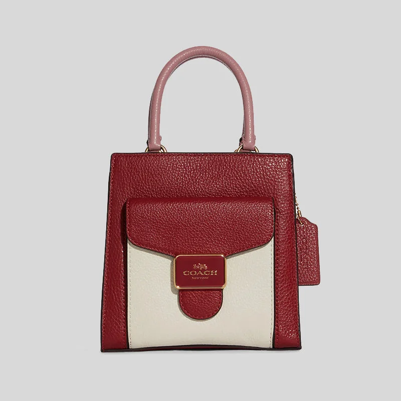 Coach Mini Pepper Crossbody In Colorblock 1941 Red Multi RS-C6994