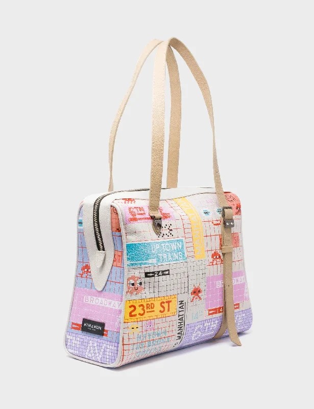 Esther Cream Satchel Bag - Subway Stories Design