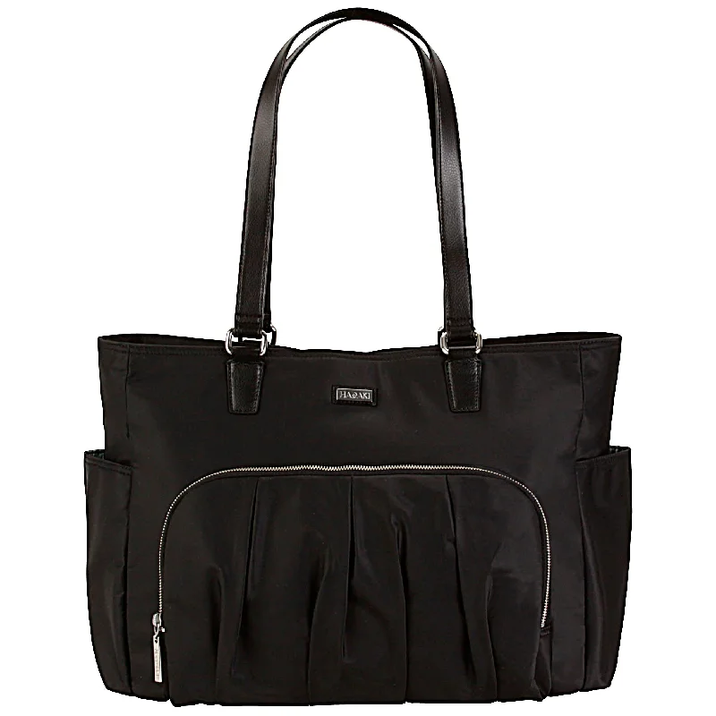 Hadaki Work & Play Vegan X-Large Women's Shoulder Tote Black