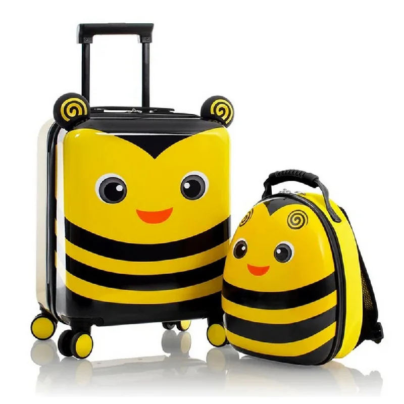 Heys Super Tots Bumble Bee 18" Hardside Carry-On Spinner Suitcase With Backpack