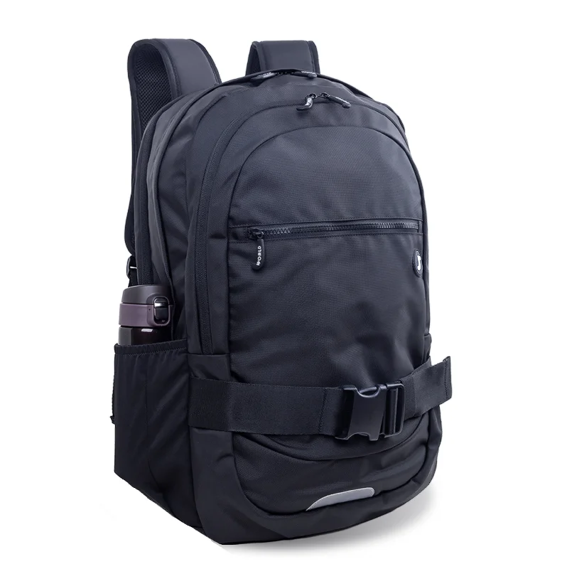 J World Allan Black Multi-Functional Laptop Backpack