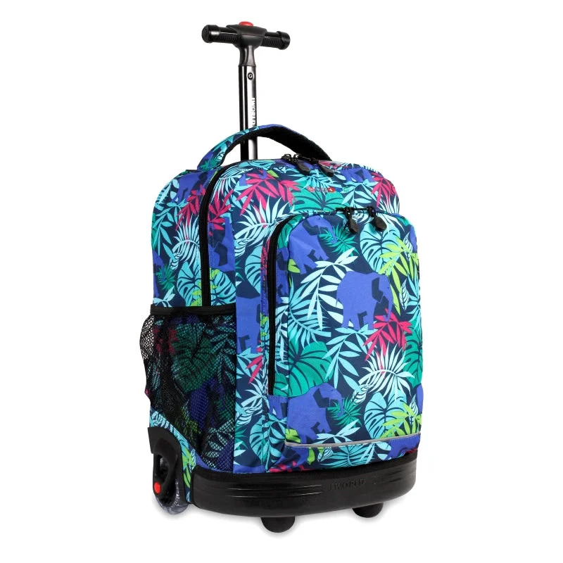 J World Sunny Savanna 17" Kids Rolling Backpack