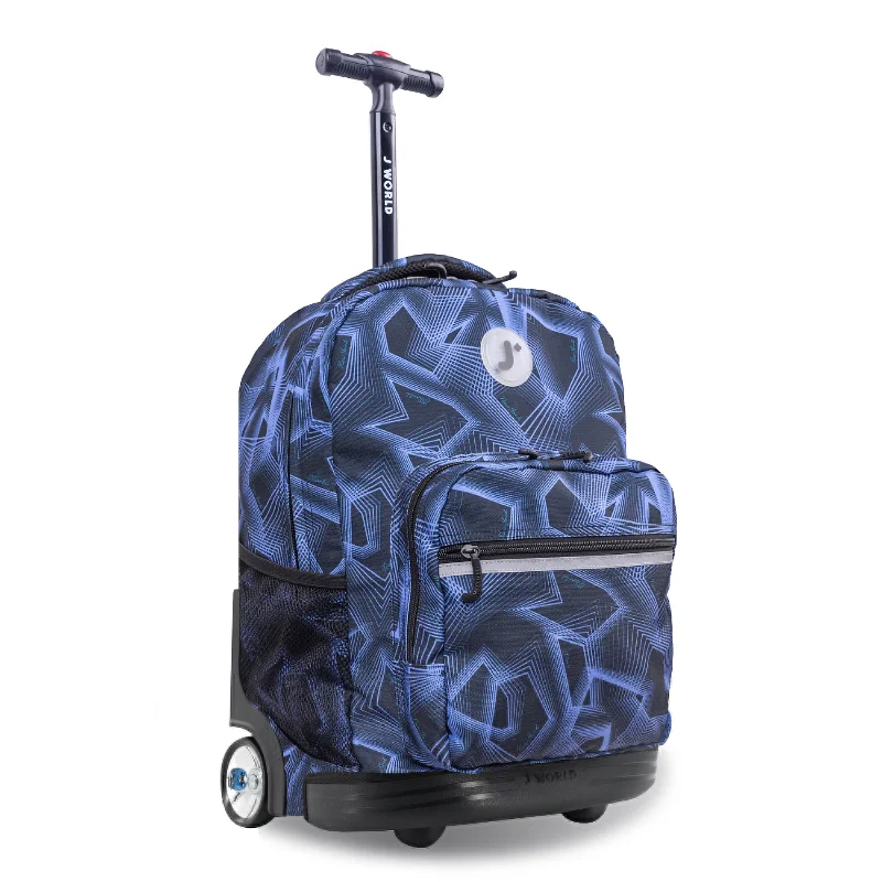 J World Sunrise Disco 18" Rolling Backpack