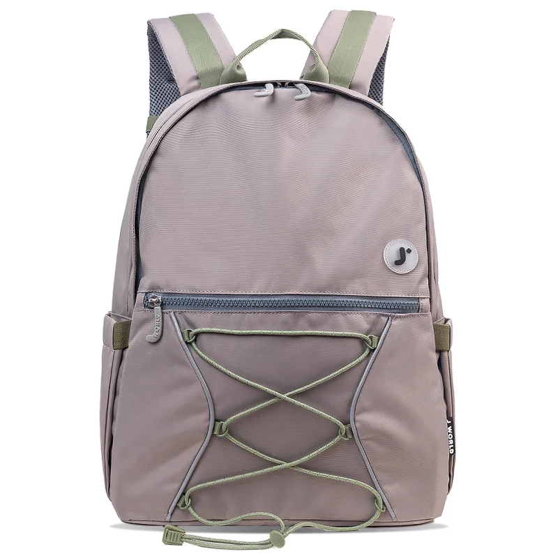 J World Cristos Beige Casual Laptop Backpack