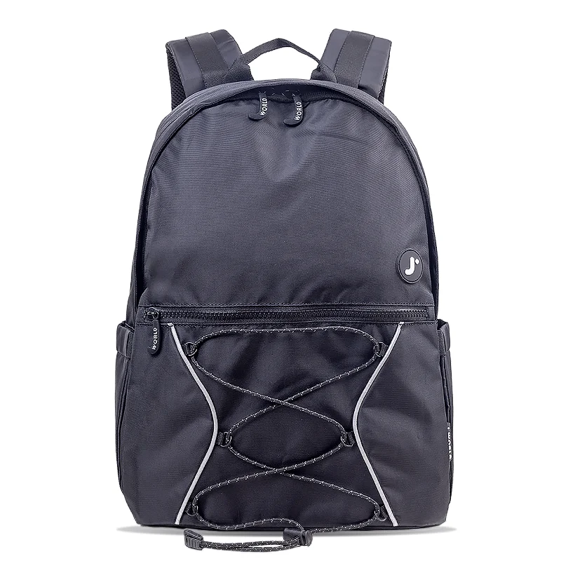 J World Cristos Black Casual Laptop Backpack