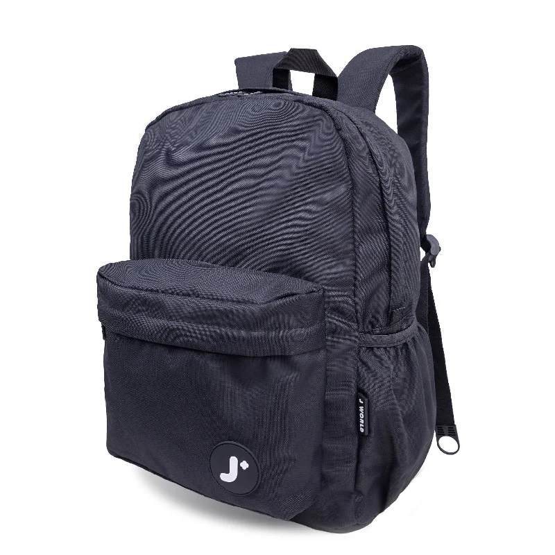 J World Oz Black 17" Daily Backpack