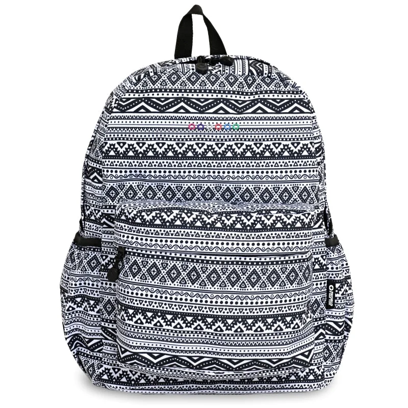 J World Unisex Oz 17" Daily Backpack For School And Travel, Tribal