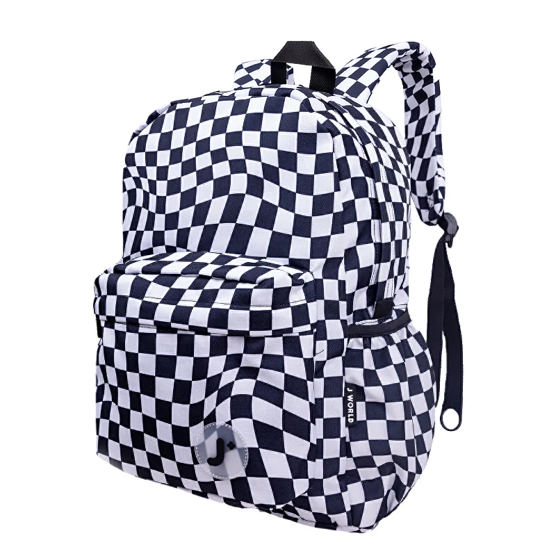 J World Oz Wavy Checkers 17" Daily Backpack