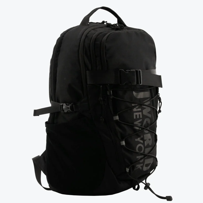 J World Stride Black Laptop Backpack