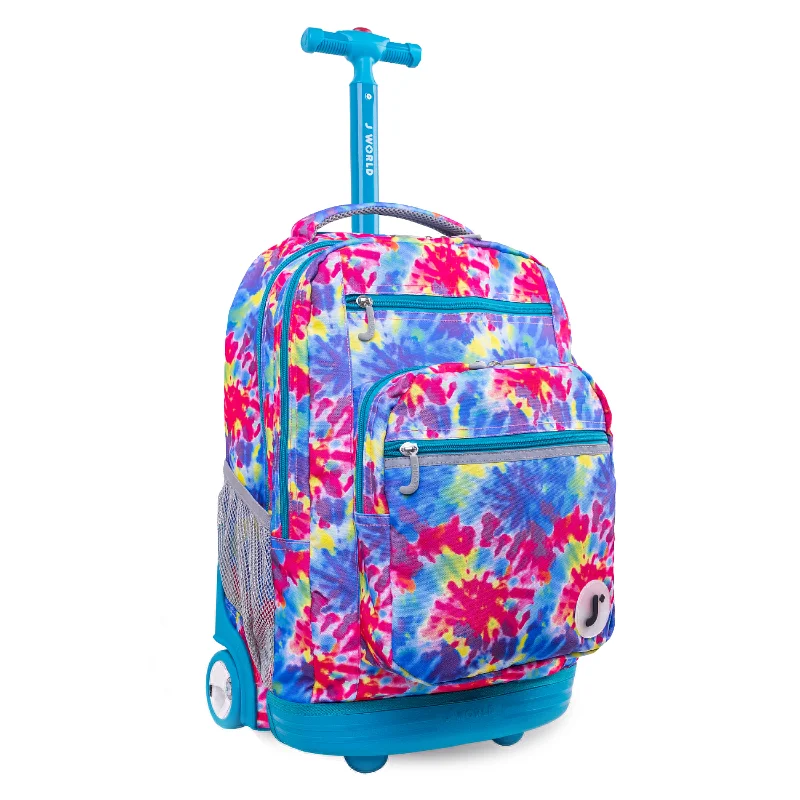 J World Sundance Tie Dye 20" Rolling Backpack