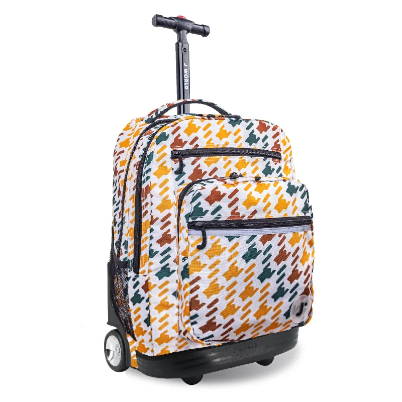 J World Sundance Vivid Tweed 20" Rolling Backpack