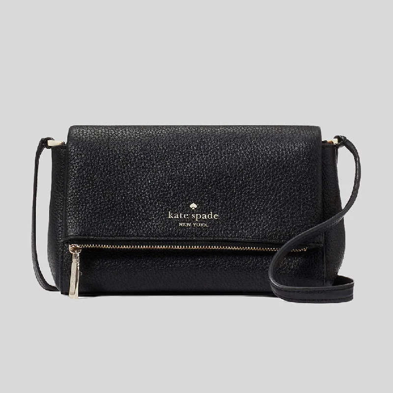 KATE SPADE Leila Mini Zip Crossbody Black RS-KE487