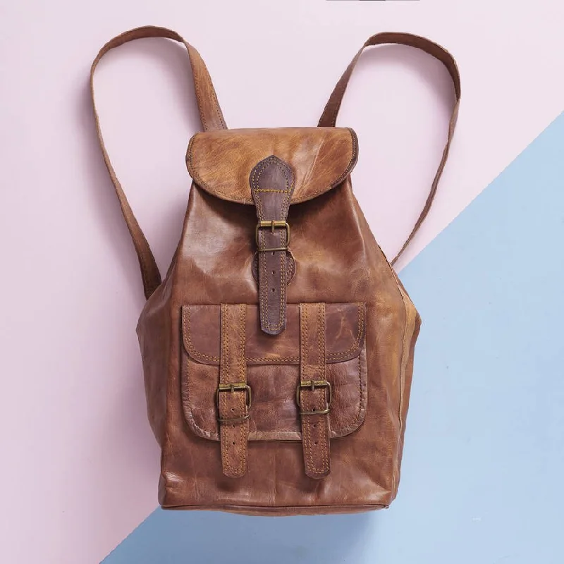 Large Leather Backpack