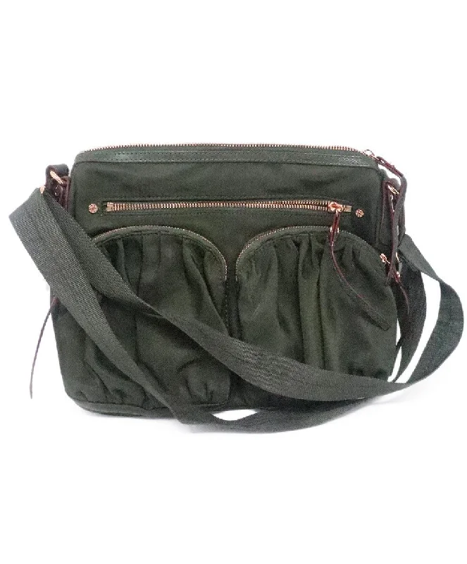 Mz Wallace Green Nylon Paige Crossbody