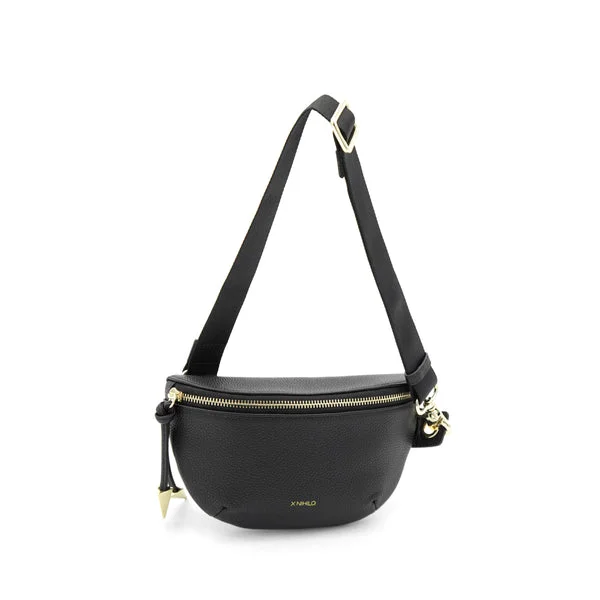 X Nihilo City Leather Bumbag Crossbody Handbag Black