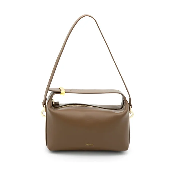 X Nihilo Pillow Leather Crossbody Handbag Walnut