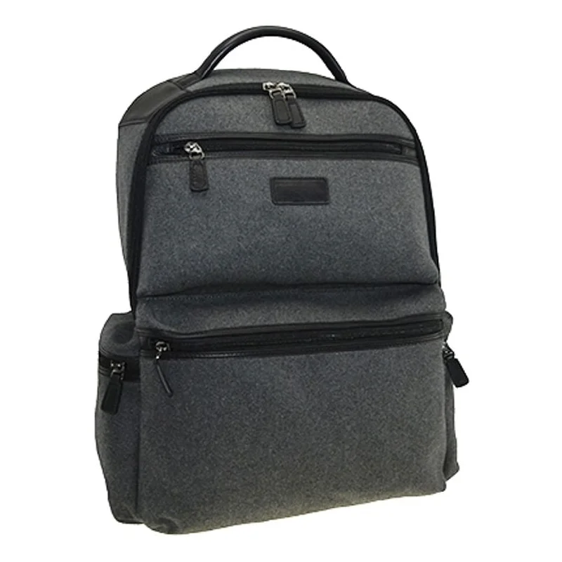 Metropolitan Felt Backpack with Leather Trim